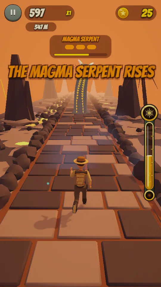 The Magma Serpent rises in the Island's Heart
